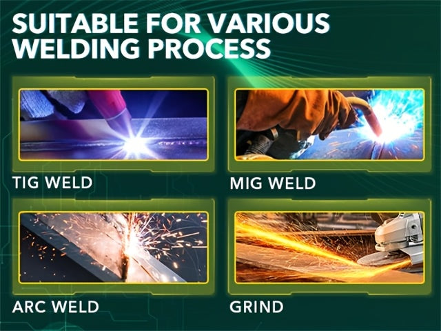 Welding Helmet Auto Darkening Welding Hood With Light True Color 1/1/1/2 Top Optical Clarity Wide Shade 9-13 Welder Helmet Welding Mask With Grinding