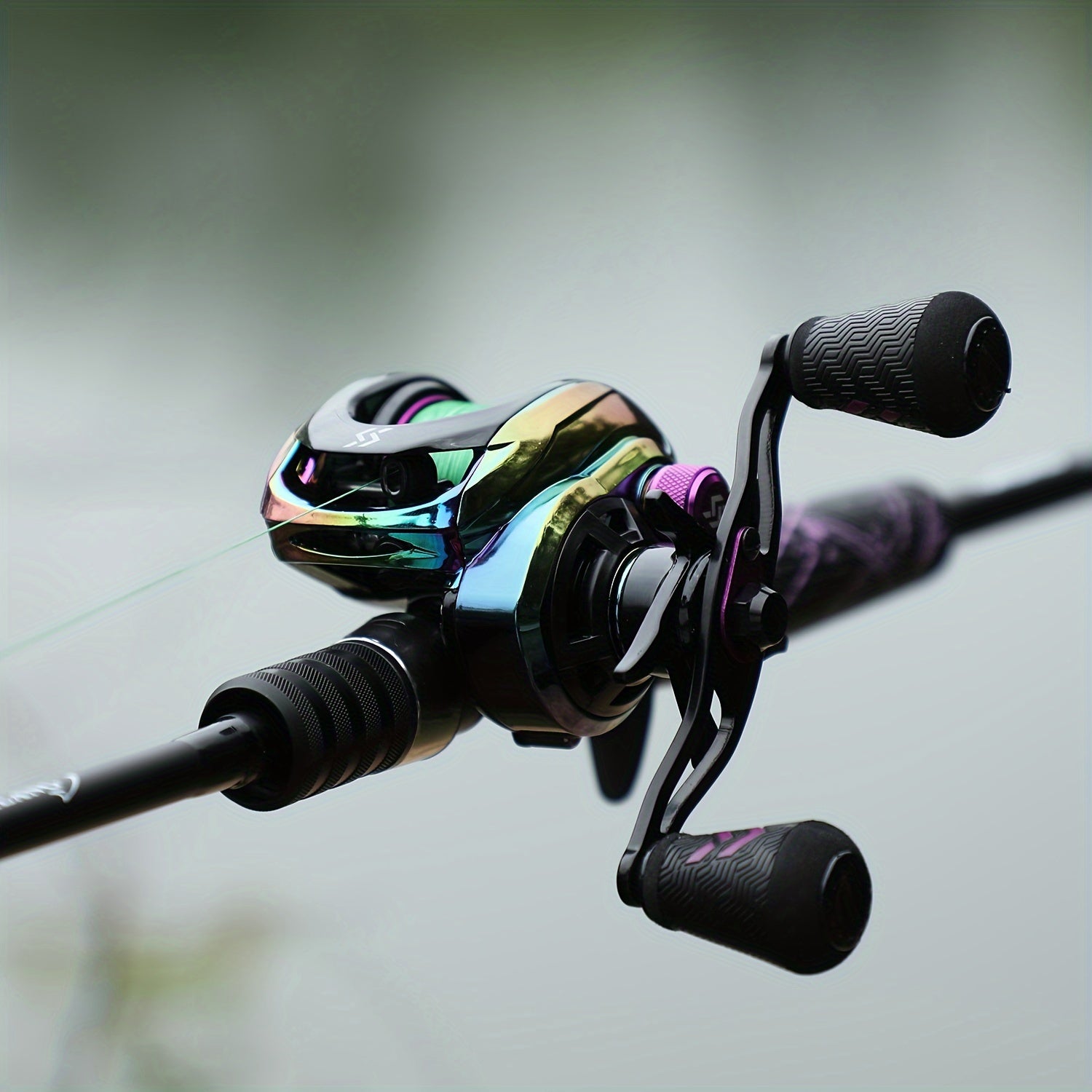 Sougayilang Fishing Rod And Reel Combo, Medium Fast Baitcasting Combo, 24-Ton Carbon Fiber 2 Pieces Fishing Poles With Baitcaster Reel Super Polymer Handle Baitcasting Fishing Combo