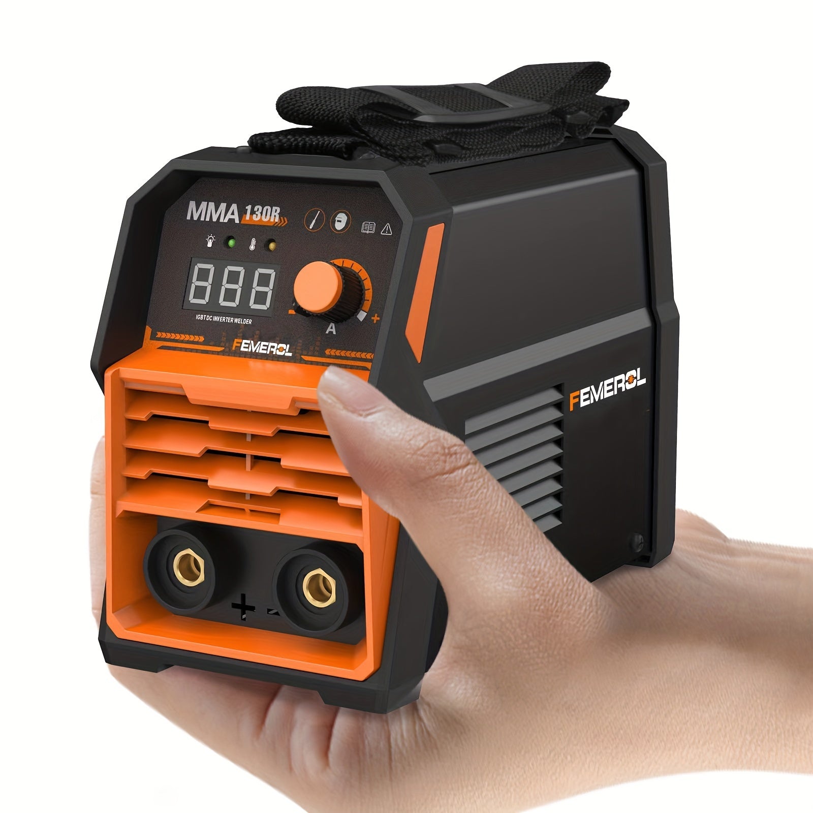 FEMEROL 130A Stick Welder, Mini And Portable MMA Welder Hot Start 110V ARC Welding Machine Digital Display IGBT Inverter Welder