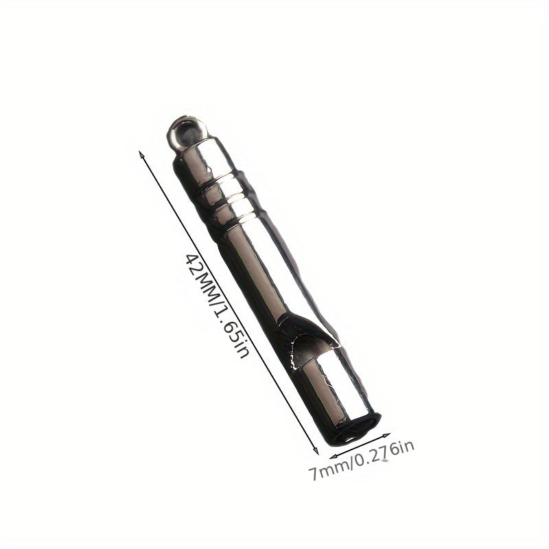 2pcs Titanium Alloy Emergency Whistles - Loud, Durable Survival Gear for Outdoor Hiking, Camping & Adventure Sports