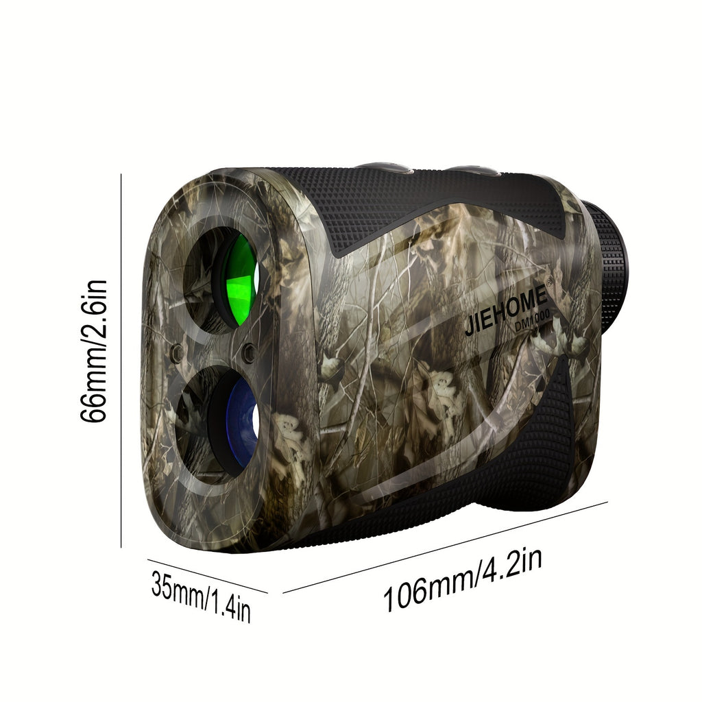 JIEHOME Golf & Hunting Laser Rangefinder with Slope - 765 Yd High-Precision Laser Distance Meter, Flag Lock Vibration, 6X Magnification, Slope/Angle/Speed/Distance Mode, Rechargeable, Lightweight for Golf Course & Outdoor Hun