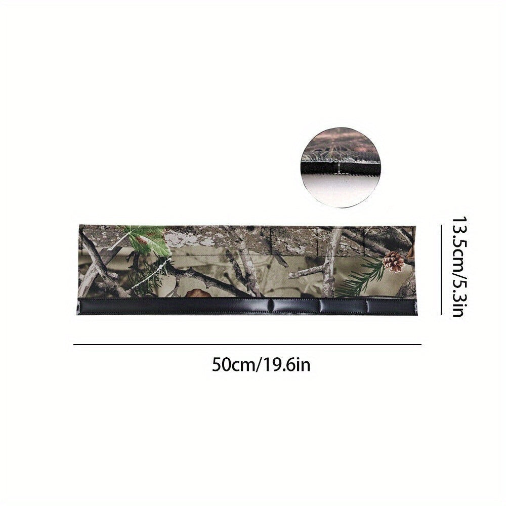 4pcs Camouflage Rubber Tree Stand Rail Pads, Durable & Easy to Install, for Deer Hunting Treestands, Ladder & Climbing Tripod Stands, Outdoor Hunting Gear | Blendable Environment | Cushioned Rail Pads, Bows for Deer Hunting