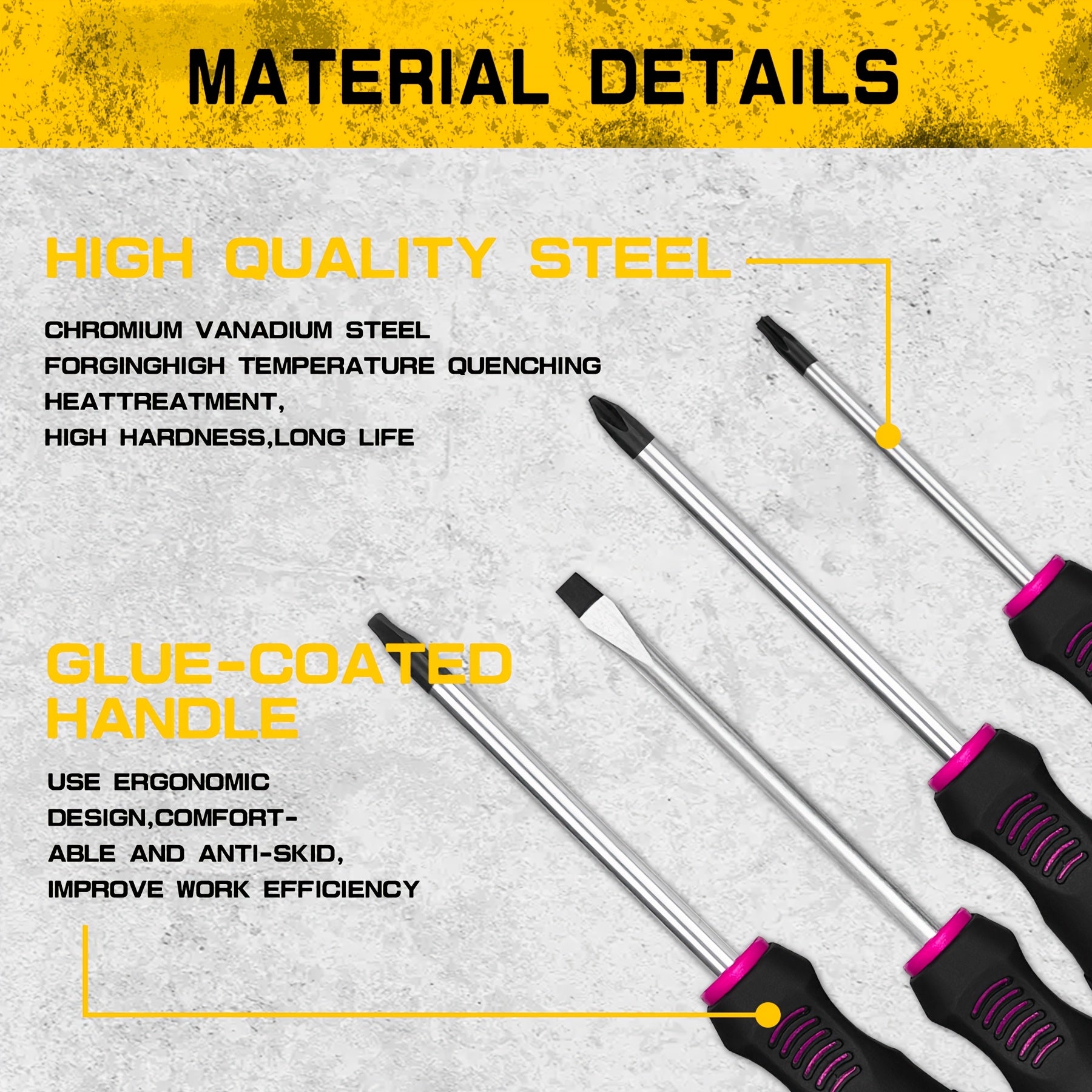 118pcs Magnetic Screwdriver Set with Plastic Rack And Magnetic Tool Bowl, Chrome Vanadium Steel, Multi-size for Electronics And Precision Work, Non-Slip Rubber Handles, Durable Metal Construction (Rose Red)