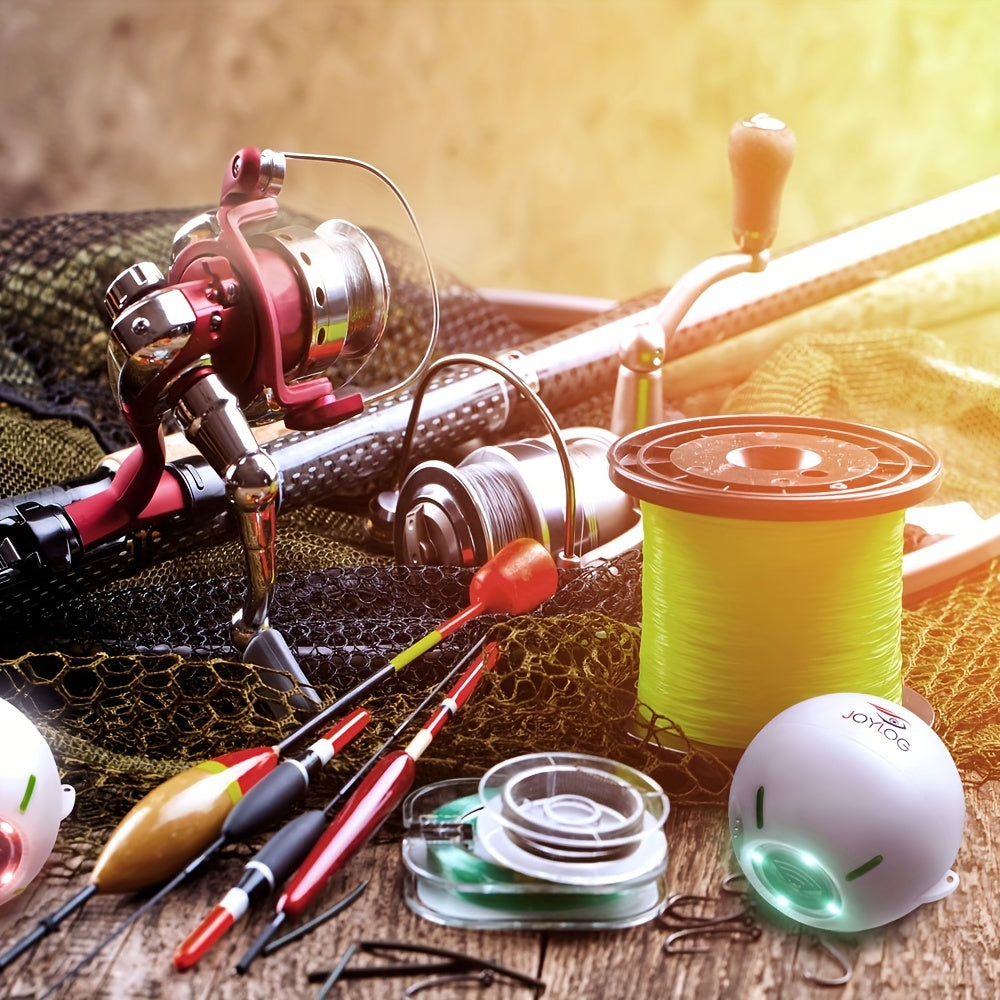 JOYLOG Smart Sounder Fishing Gauge with Wireless, Rechargeable Battery & LCD Display - White Boat Safety Device for Freshwater Anglers, Easy-to-Use Fish Locator with Color-Coded Scale, Durable Design, Angler Essentials, Compa