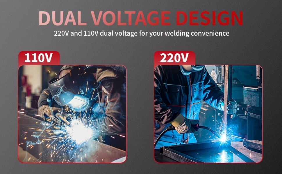 Plasma Cutter Welder Gas MIG/Gasless MIG/Lift TIG/Stick/CUT 5 In 1 Welding Machine With 110V/220V Dual Voltage, Thermal Protection IGBT Inverter LED Digital Display Multi Process Welder