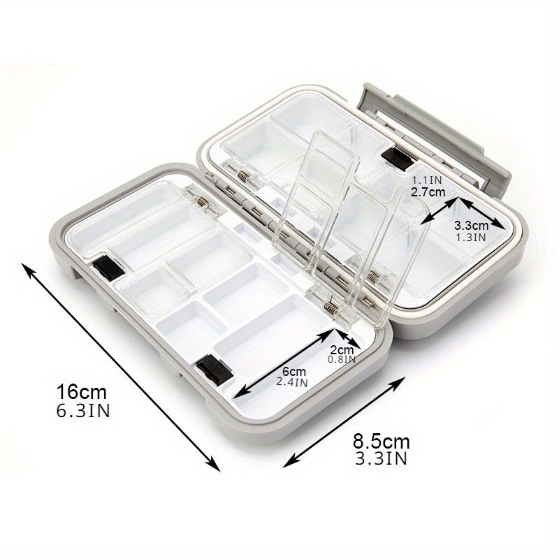 Travel Pill Case Medicine Storage Organizer Container Drug Tablet Dispenser Independent Lattice Pill Box Fishing Tackle Box