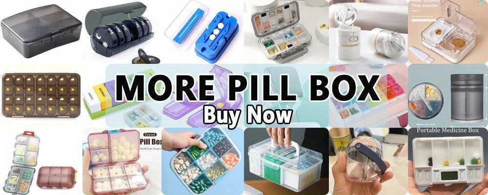 Travel Pill Case Medicine Storage Organizer Container Drug Tablet Dispenser Independent Lattice Pill Box Fishing Tackle Box