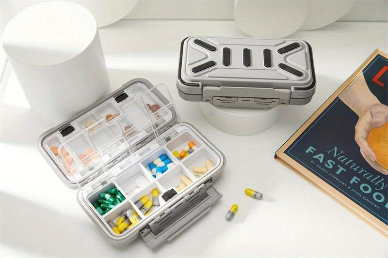 Travel Pill Case Medicine Storage Organizer Container Drug Tablet Dispenser Independent Lattice Pill Box Fishing Tackle Box