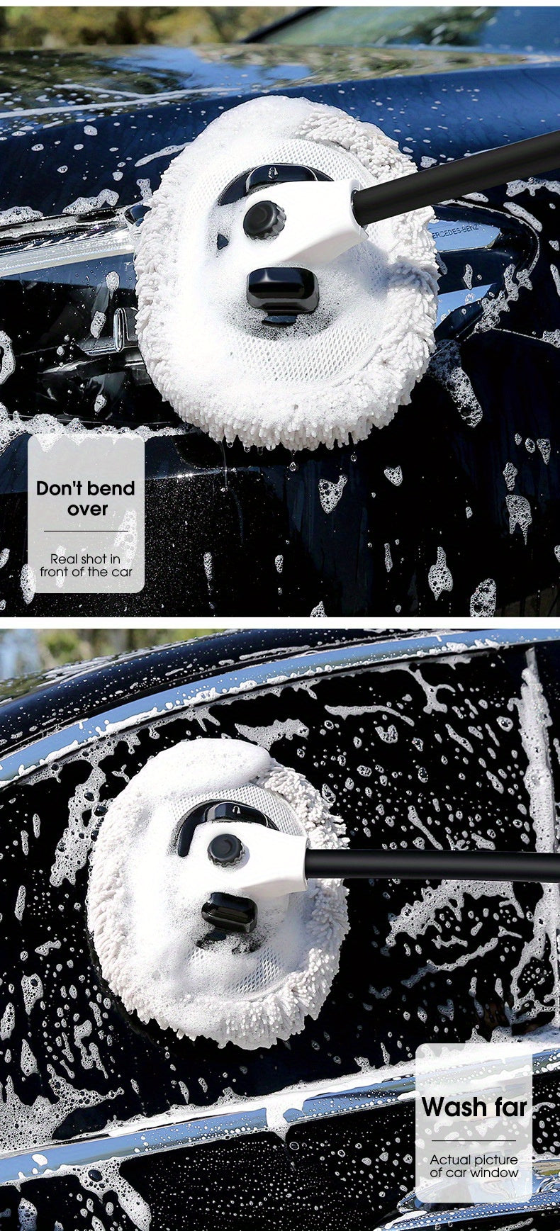 Car Scrub Mop Car Wash Special Car Scrub Brush Car Cleaning Tool Chenille Soft Car Wash Brush Car Maintenance Cleaning Tool Car Accessories