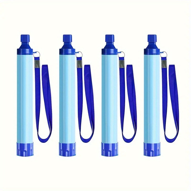 Outdoor Water Filter Personal Water Filtration Straw Emergency Survival Gear Water Purifier For Camping Hiking Climbing Backpacking