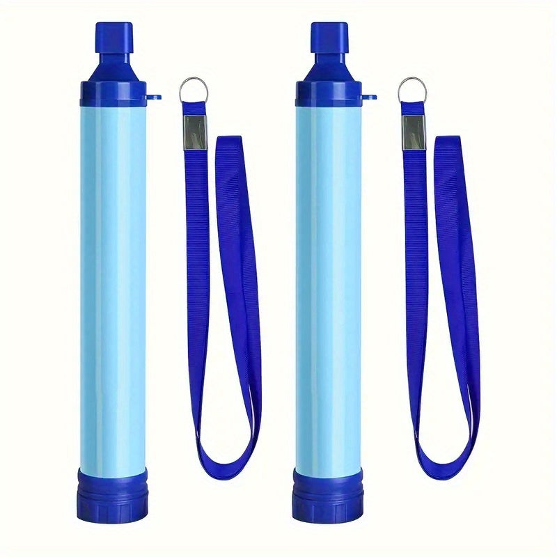 Outdoor Water Filter Personal Water Filtration Straw Emergency Survival Gear Water Purifier For Camping Hiking Climbing Backpacking