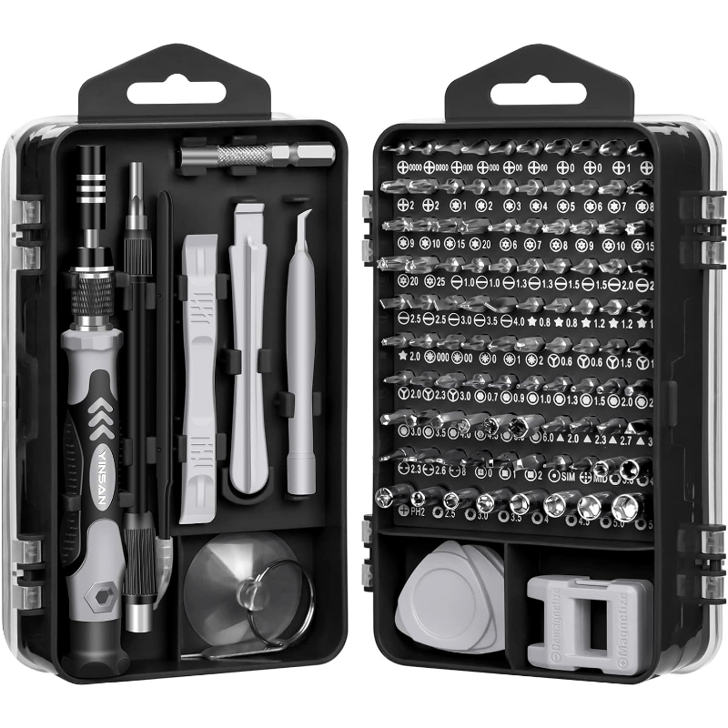 Precision Screwdriver Set, 115 in 1 Screwdriver Sets Screwdriver Bit Sets DIY Repair Tools Kit for iPhone Laptop PC Watch Glasses and Other Electronics, Mini Screwdriver Set with Case