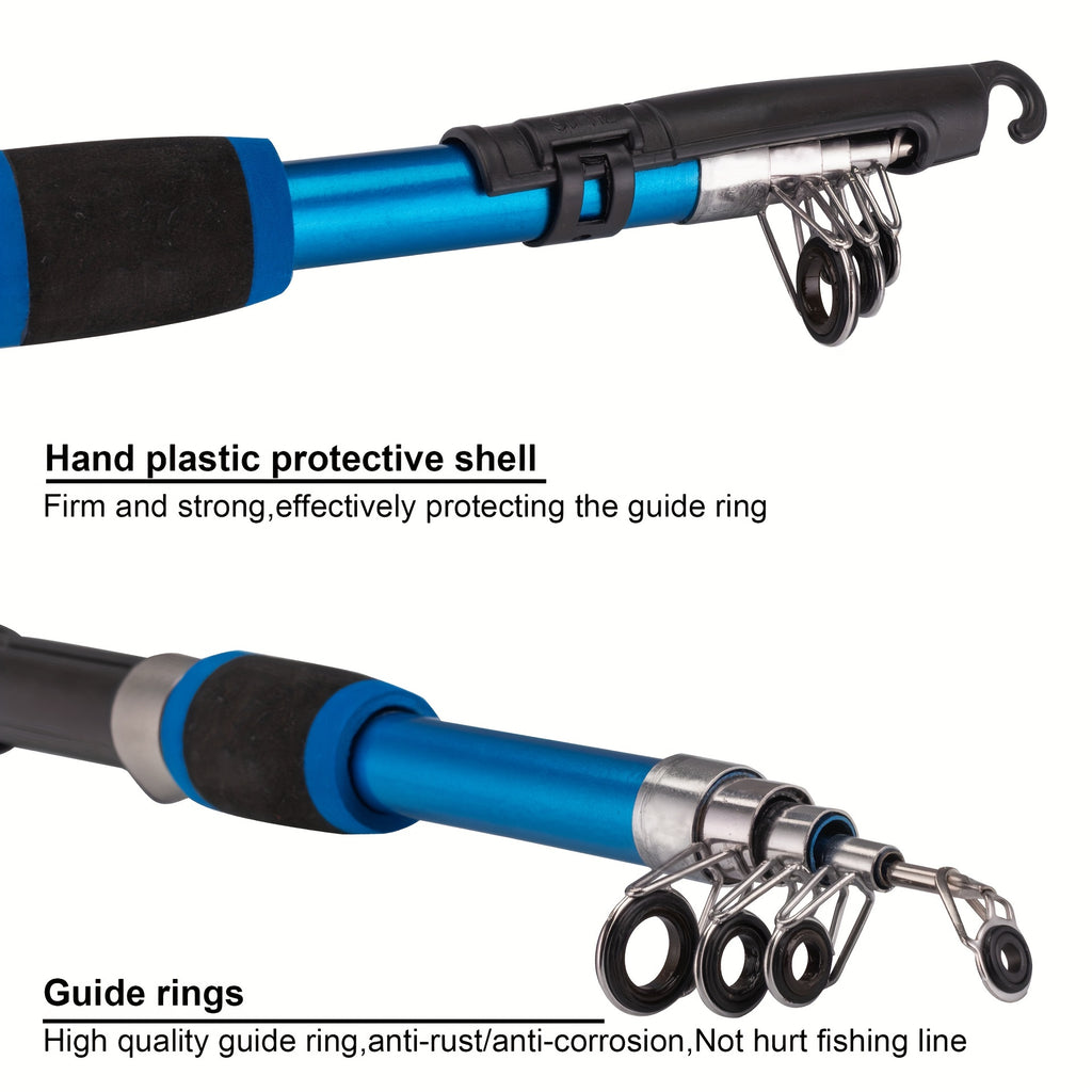 Travel Telescopic Fishing Rod: Enjoy Fishing Anywhere With This Lightweight Glass Fiber Fishing Rod