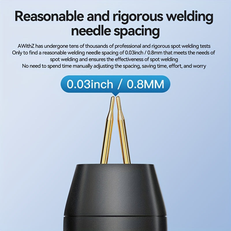 Portable Handheld Spot Welder Kit with 18650 Lithium Battery - USB Rechargeable, Ideal for Nickel Sheets & DIY Projects