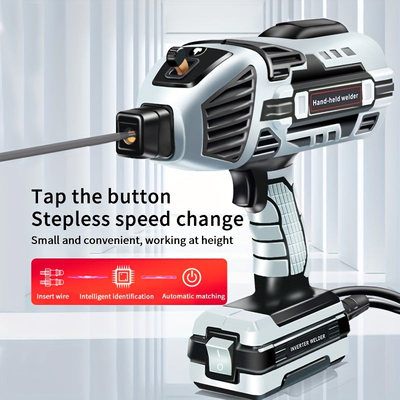 4600W High-Efficiency Semi-Automatic Welding Machine - 110V Handheld Arc Welder, with Digital Intelligent Current Thrust, Fits 2.5mm Electrodes, Portable Welder for Professional Use