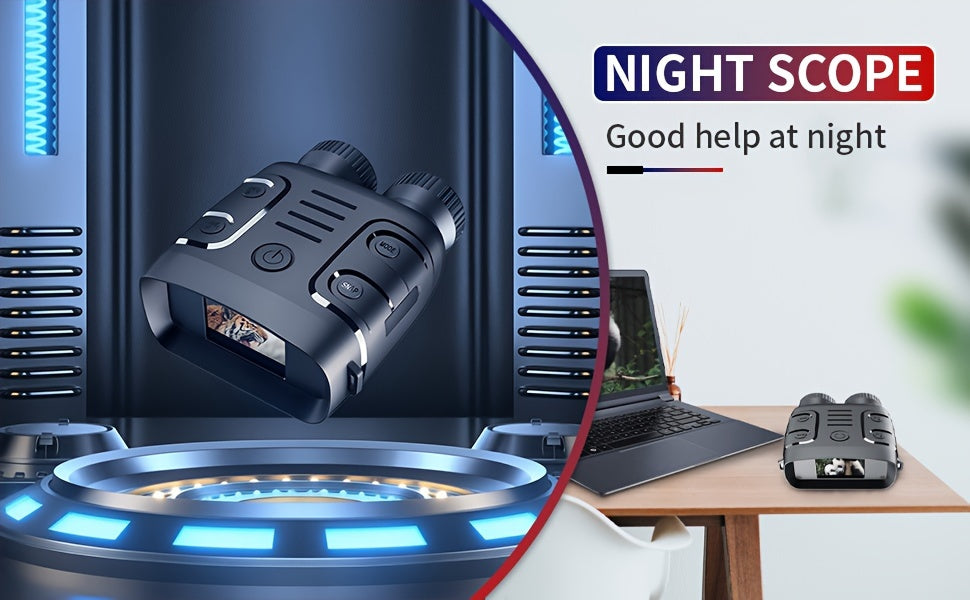 NovaLens 1080P Night Vision Binoculars Goggles HD 10X Zoom, Day/Night Use 800m Range, Photo/Video Recording for Hunting/Fishing/Camping with 2.4" Screen -Outdoor Survival Gear, Perfect Gift for Men Ideal for Wildlife Observat