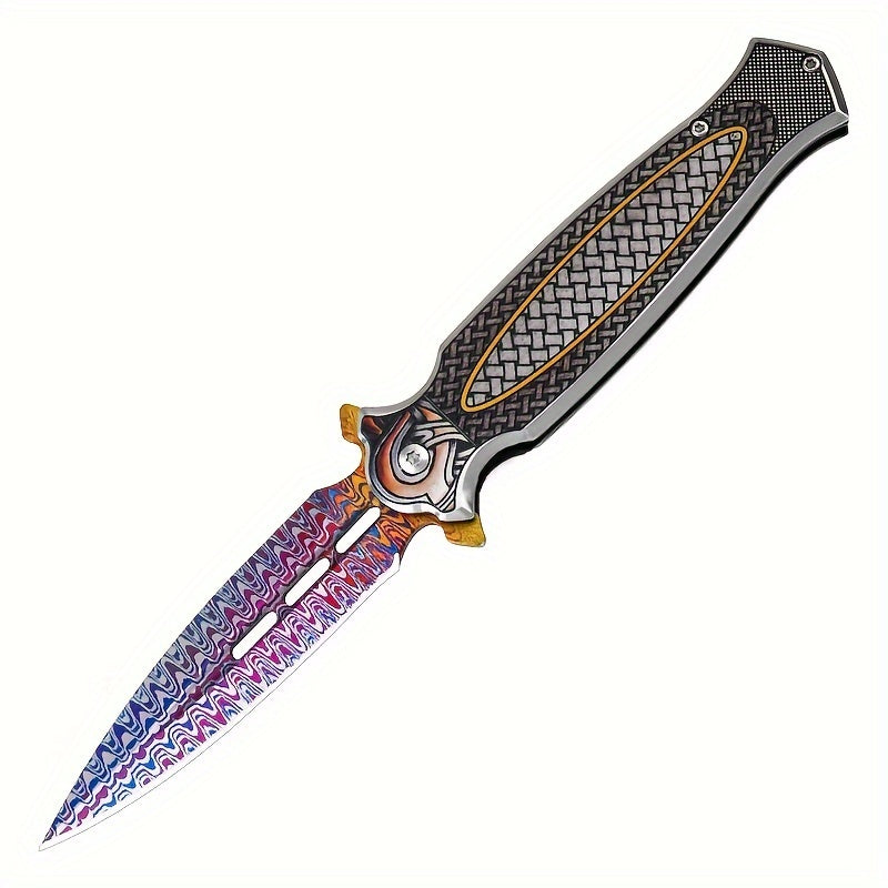 Noble high hardness carry a color fan pocket knife collection folding knife ultra-sharp portable knife one multi-functional household fruit knife