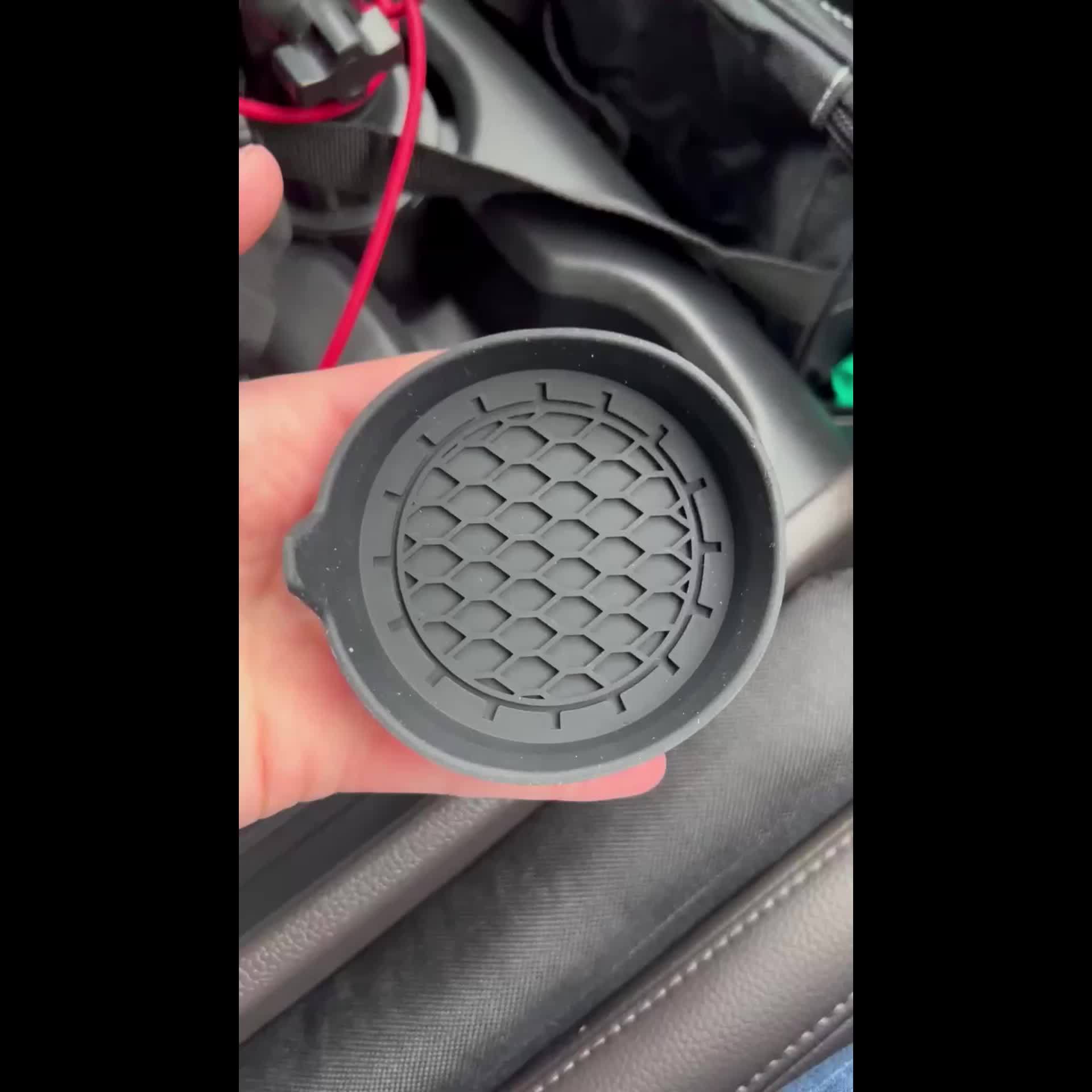 Car Cup Holder Coaster, Silicone Cup Holder Insert, Universal Non-Slip Cup Holders, Car Accessories Interior for Women And for Man 4 Pack Gray