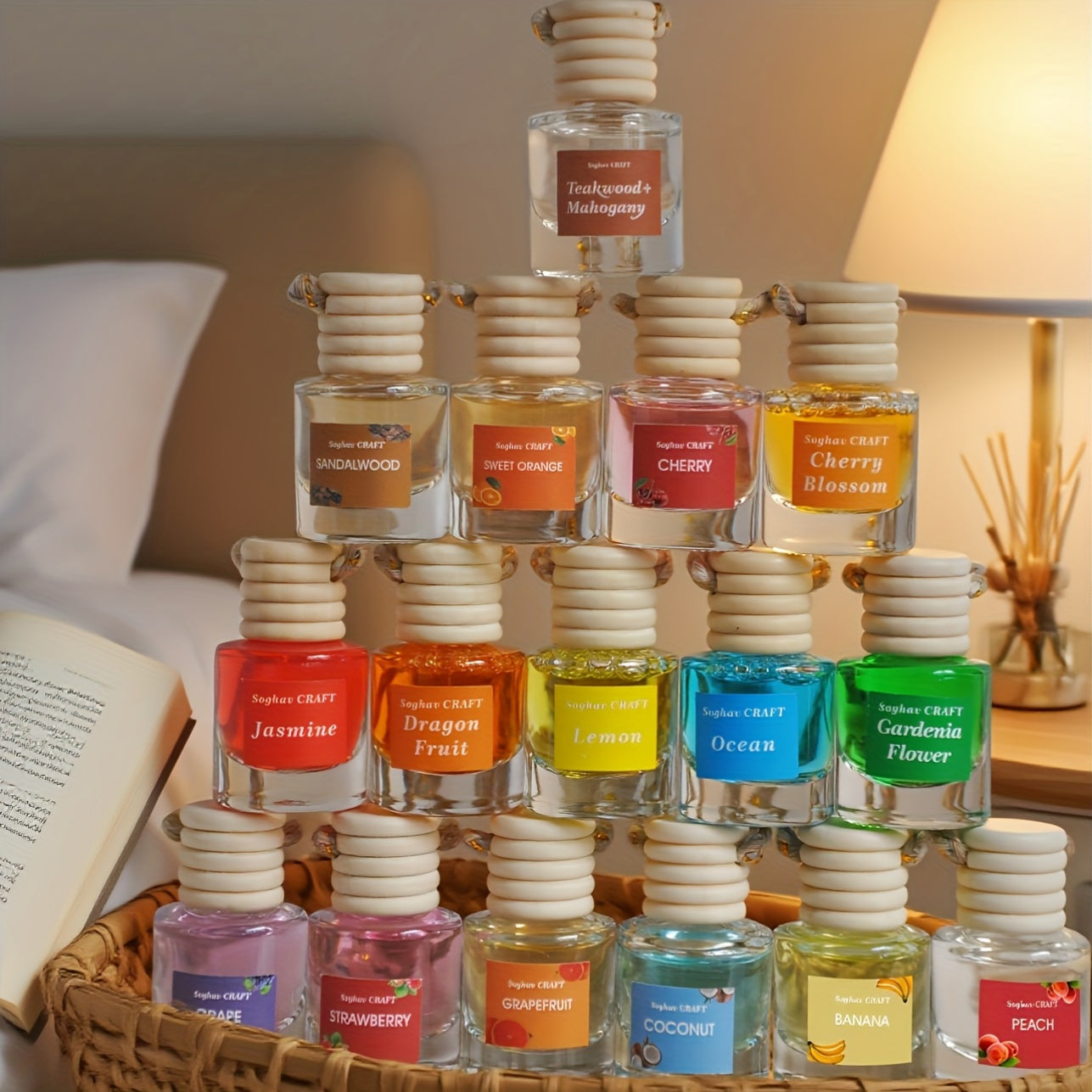 36pcs Car Air Freshener, Car Accessories for Women, Long-Lasting Teakwood Scent Diffuser, Car Fragrance, Vehicle Freshener, Car Scent Diffuser, Aromatic Car Decor, Decorative Car Accessory, Highquality Diffuser, Longlasting S