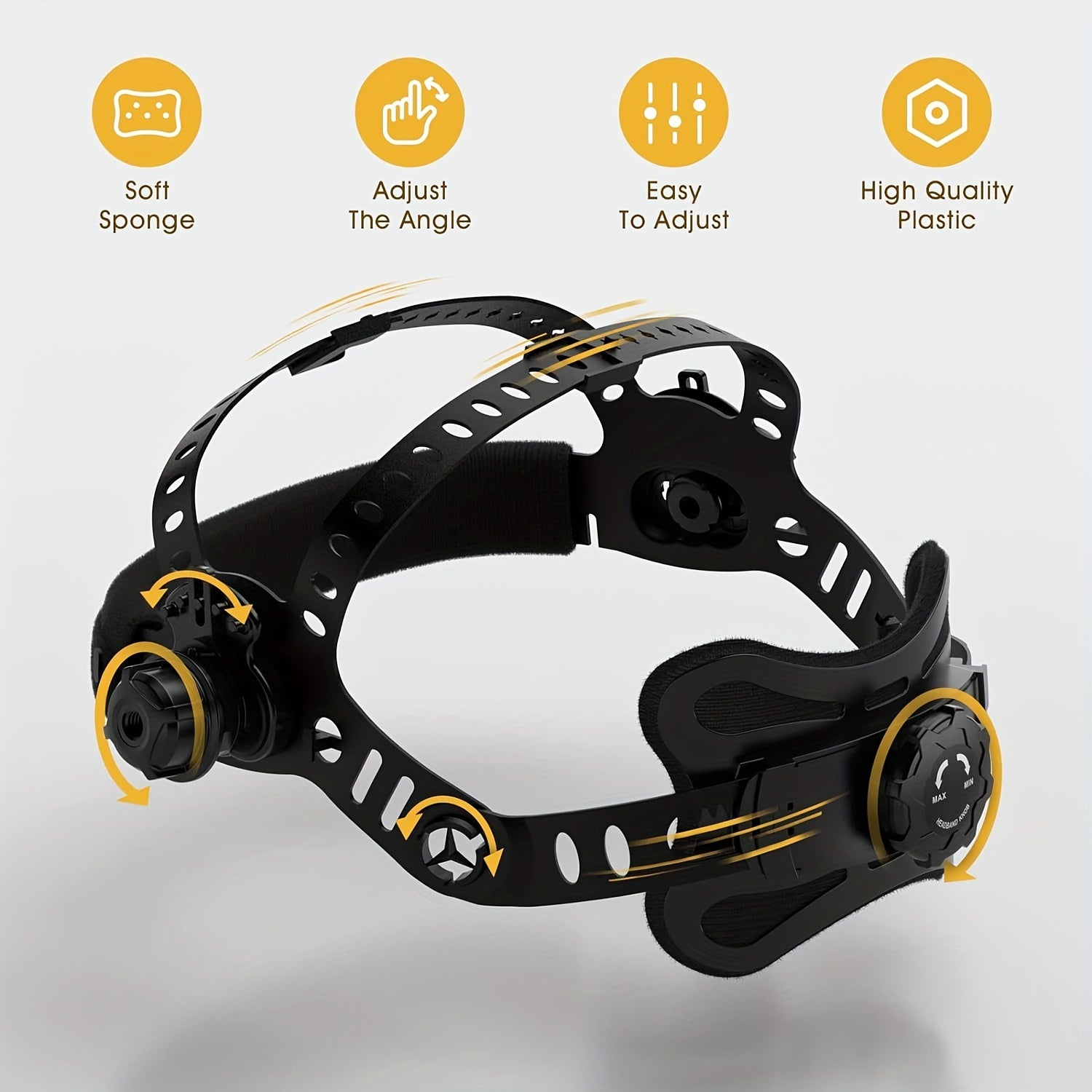 TOOLIOM Large Viewing 3.94"x3.66" Welding Helmet, True Color Auto Darkening Welding Hood Solar Powered Shade 4/5-9/9-13 Welder Mask for Tig Mig ARC Weld Plasma Cut Grinding