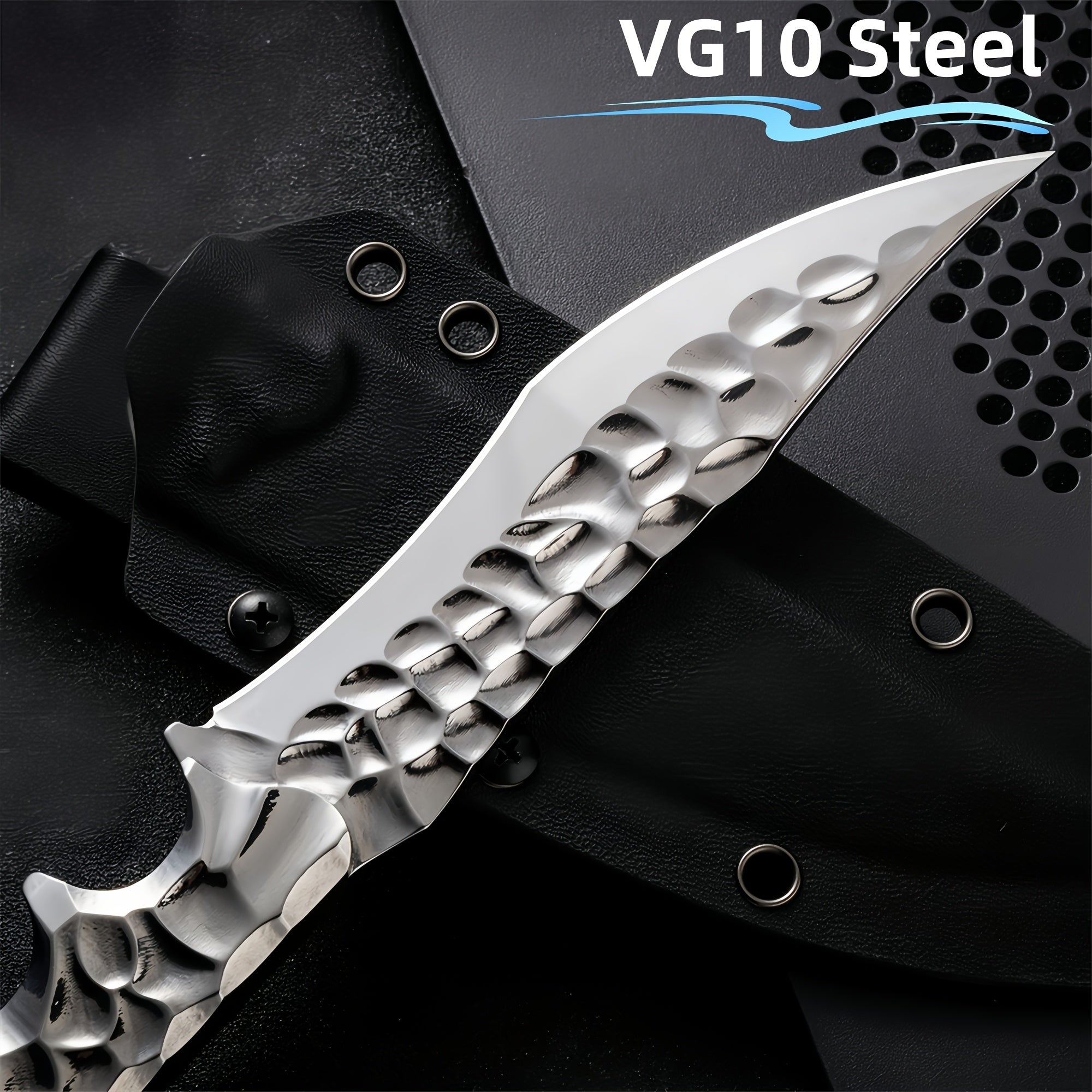 High Hardness Sharp Full Tang CNC Fixed Blade "Ice Goddess" Exquisite Sharp Quick Knife, Outdoor Portable Pocket Knife, Compact Cutting Tool, Camping, BBQ, Fruit Knife, Home Use, Hunting, Fishing, Men'S Gift, Collectible And