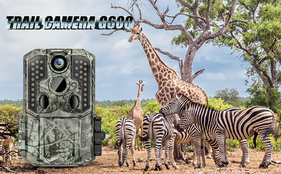 Trail Camera, 4K 48MP Game Camera, 0.2S Trigger Motion Activated, Hunting Camera with Night Vision IP54 Waterproof 2.0''LCD 120°Wide Cam Lens for Outdoor Scouting Wildlife Monitoring Home Security, Gift for Men, Trail Camera