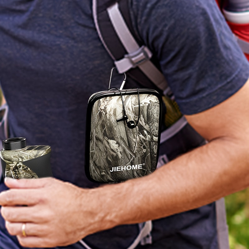 JIEHOME Golf & Hunting Laser Rangefinder with Slope - 765 Yd High-Precision Laser Distance Meter, Flag Lock Vibration, 6X Magnification, Slope/Angle/Speed/Distance Mode, Rechargeable, Lightweight for Golf Course & Outdoor Hun