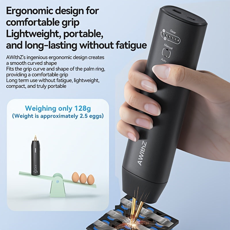 Portable Handheld Spot Welder Kit with 18650 Lithium Battery - USB Rechargeable, Ideal for Nickel Sheets & DIY Projects