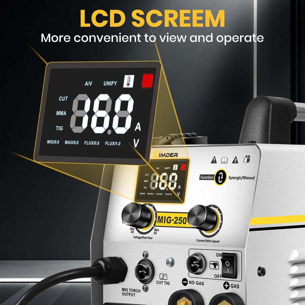 Plasma Cutter Welder MIG Welder Combo 6in1 with 65Pcs PT31 Plasma Cutting Torch Consumable, Gas MIG/Flux Core MIG/Spool Gun/Lift TIG/Stick/Plasma Cutting 110v/220v Aluminum MIG Welder Machine with Complete Welding Accessories