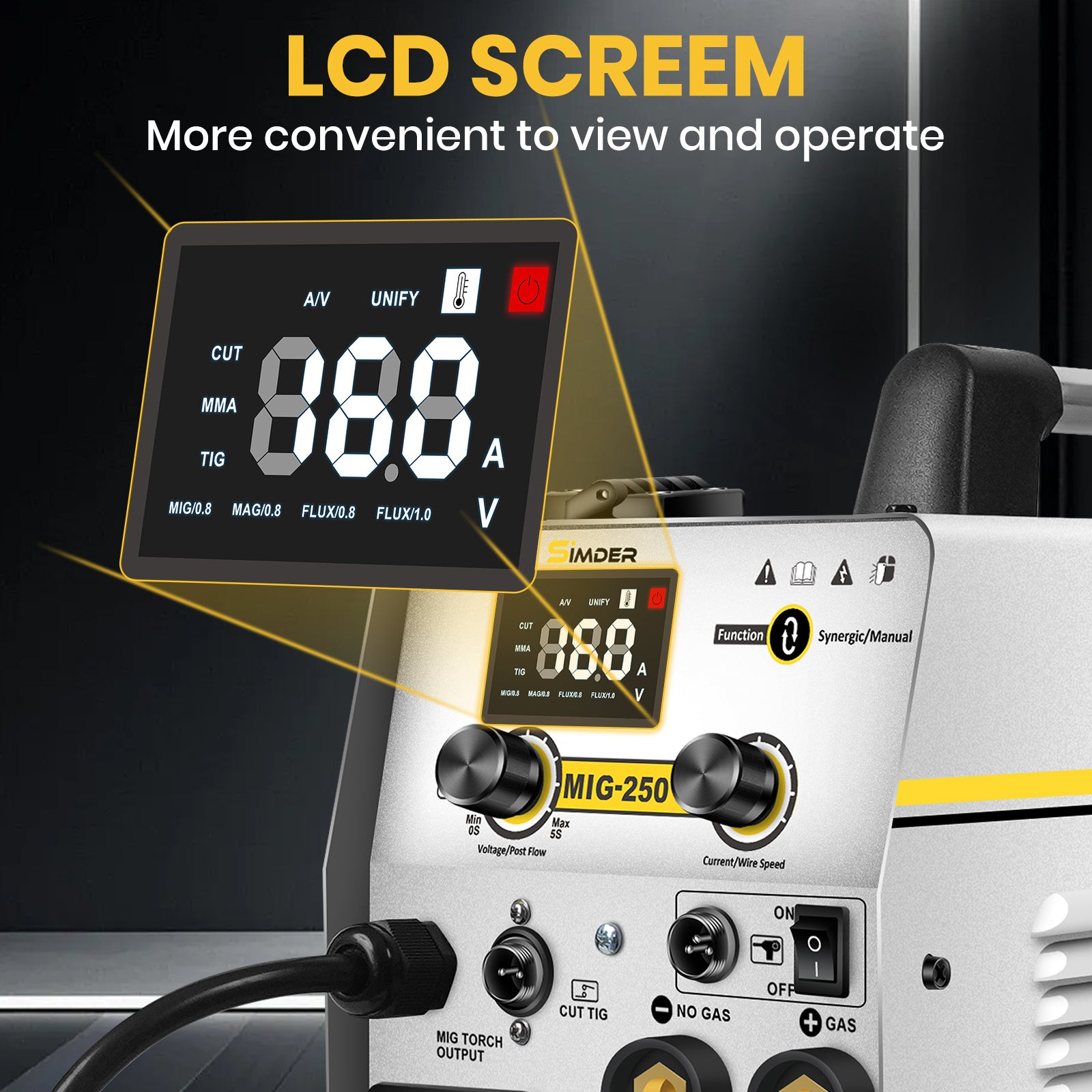 Plasma Cutter Welder MIG Welder Combo 6in1 with 65Pcs PT31 Plasma Cutting Torch Consumable, Gas MIG/Flux Core MIG/Spool Gun/Lift TIG/Stick/Plasma Cutting 110v/220v Aluminum MIG Welder Machine with Complete Welding Accessories