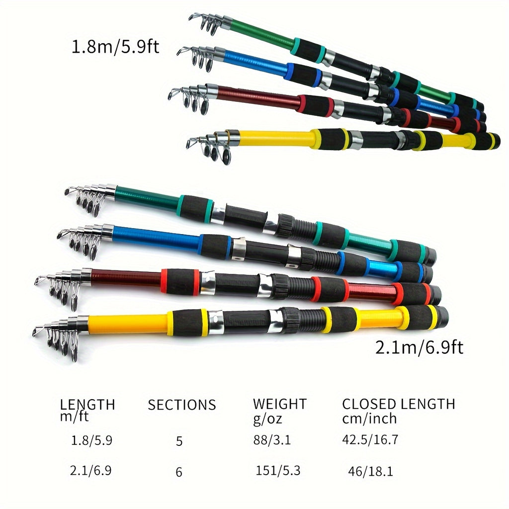 Travel Telescopic Fishing Rod: Enjoy Fishing Anywhere With This Lightweight Glass Fiber Fishing Rod