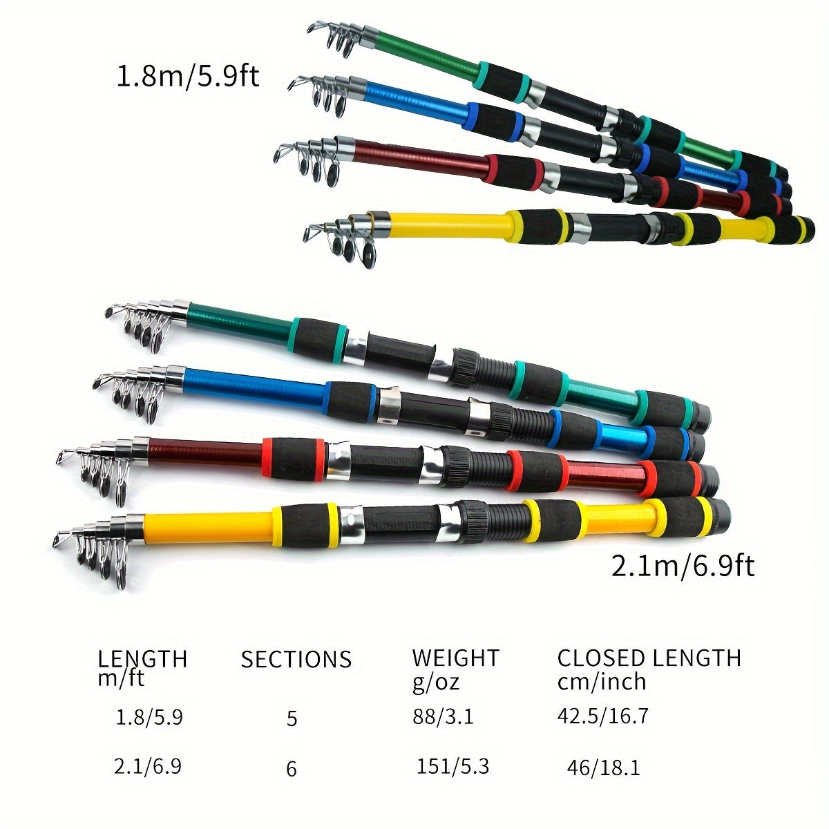 Travel Telescopic Fishing Rod: Enjoy Fishing Anywhere With This Lightweight Glass Fiber Fishing Rod