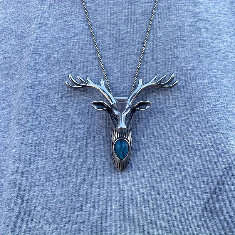 Damascus Steel 316 Stainless Steel Tea Knife Coffee Synthetic Crystal Longhorn Christmas Pendant Necklace Clasp, Paper Cutter, Box Opener Pocket Knife EDC