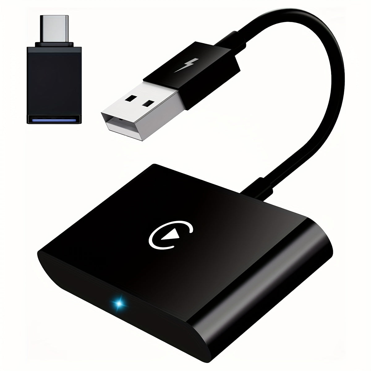 Wireless CarPlay Adapter Wired to Wireless Plug & Play - Wireless 5.0, Auto Connect, Compatible with 600+ Cars (2016+), USB-Powered for iPhone iOS 10+, Carplay Wireless Adapter, Call Management, Compact Design, Highquality El