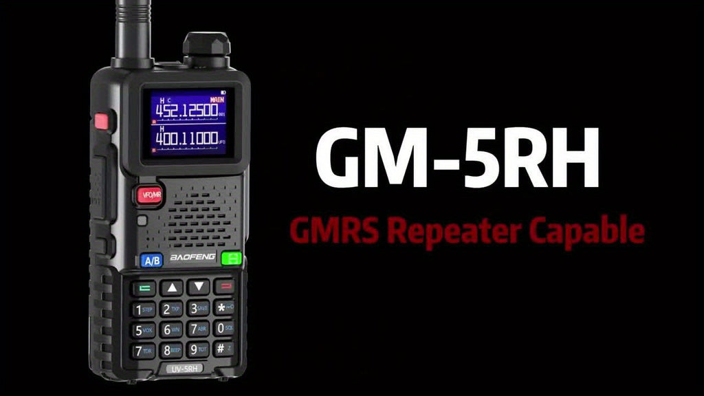 6pcs Baofeng GM-5RH Radio, 10W Walkie Talkies Long Range, Two Way Handheld Radio Ultra-long standby 48-72 hours, Hunting Gear Weather Radio, Survival Gear Walkie Talkie with NOAA, Radios for business safety, hiking, camping,