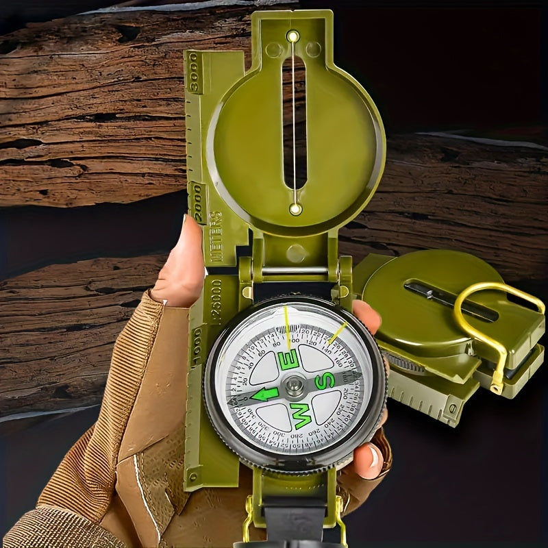 1pc Outdoor Survival Compass - Multifunctional Waterproof Portable Compass For Hiking, Camping, Travel - For Adventurers & Outdoor Enthusiasts - Perfect Gift for Explorers & Hikers