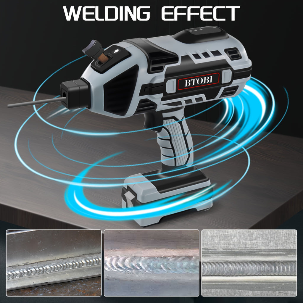 1pc Portable Welding Machine, 110V Handheld Arc Welder With IGBT Inverter, Variable Current Control, Portable ARC Welding Gun For 3/32"-1/8" Rod, Welding Kit With Carrying Case