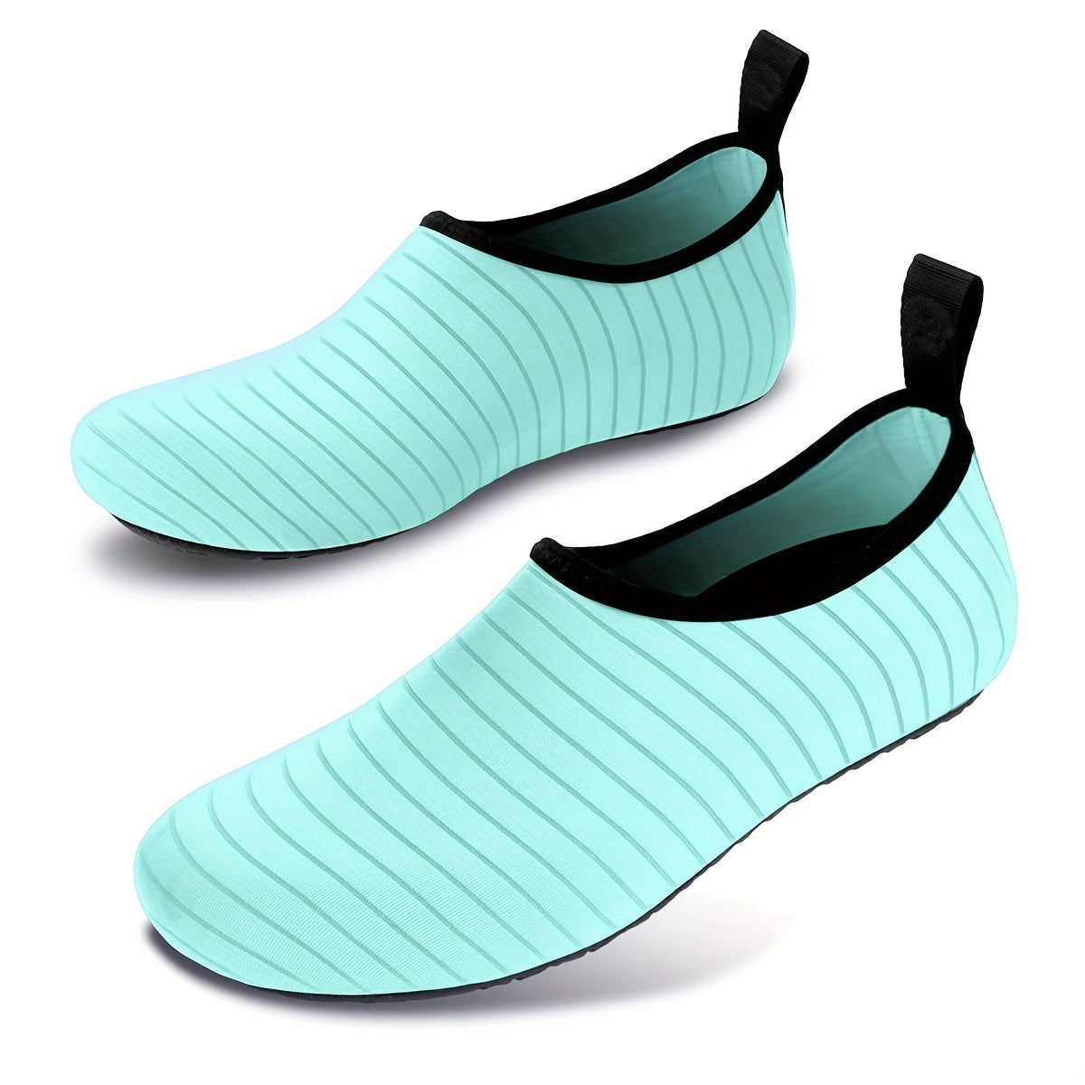 [Water Socks] Women's Water Socks, Solid Stripes Beach Creek Shoes, Casual Flat Slip-on Outdoor Sports Shoes For Swimming Surfing Boating Fishing