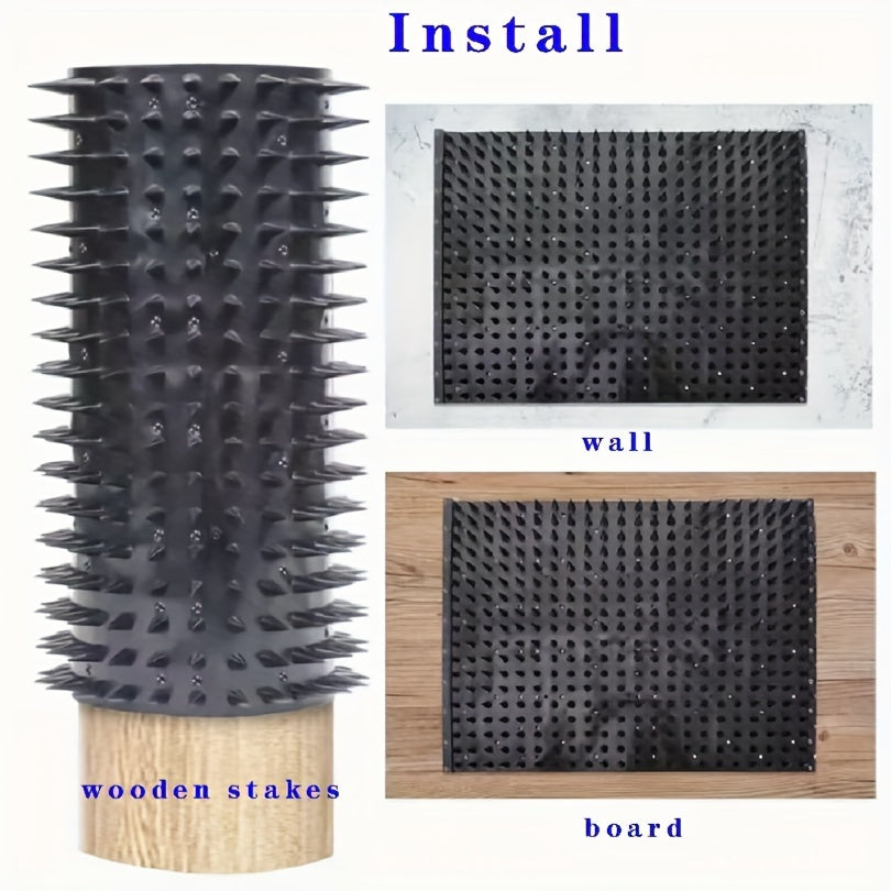 Durable Rubber Animal Grooming Brush - Multi-Species Scratch Itch Relief Tool for Cows, Horses, Sheep, Cats & Cattle - No Battery Needed Farm & Pet Use