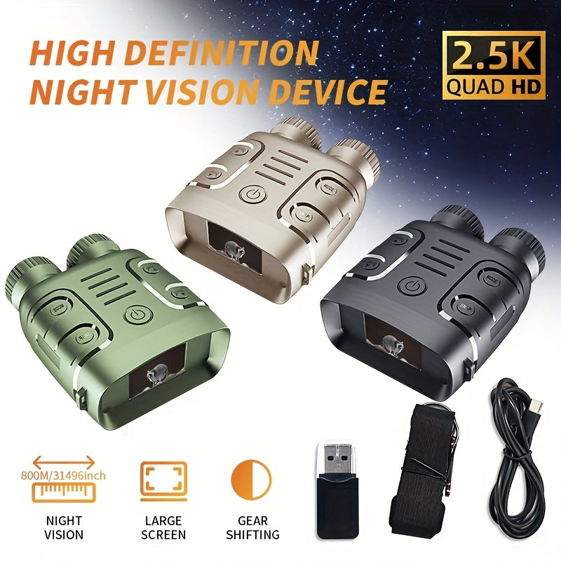 NovaLens 1080P Night Vision Binoculars Goggles HD 10X Zoom, Day/Night Use 800m Range, Photo/Video Recording for Hunting/Fishing/Camping with 2.4" Screen -Outdoor Survival Gear, Perfect Gift for Men Ideal for Wildlife Observat
