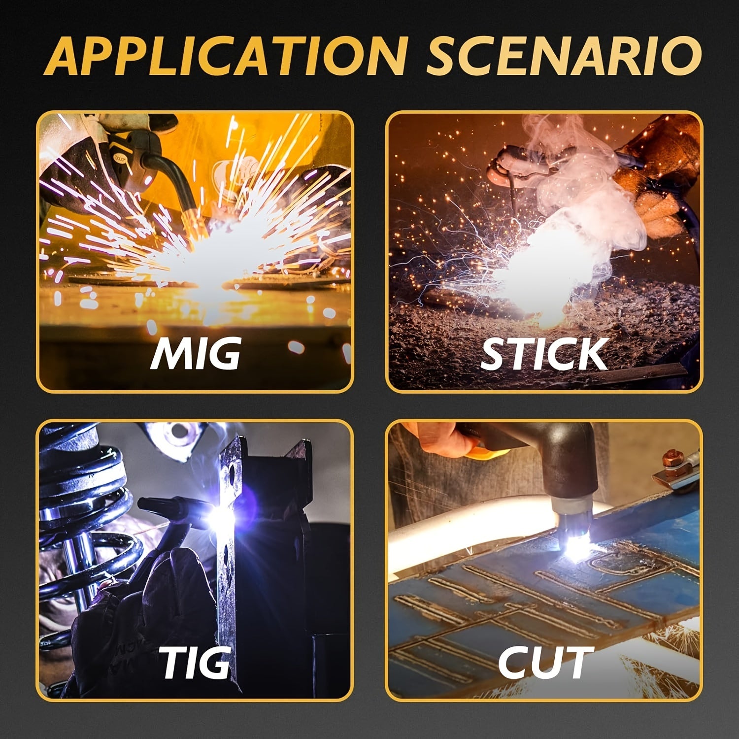 TOOLIOM Large Viewing 3.94"x3.66" Welding Helmet, True Color Auto Darkening Welding Hood Solar Powered Shade 4/5-9/9-13 Welder Mask for Tig Mig ARC Weld Plasma Cut Grinding