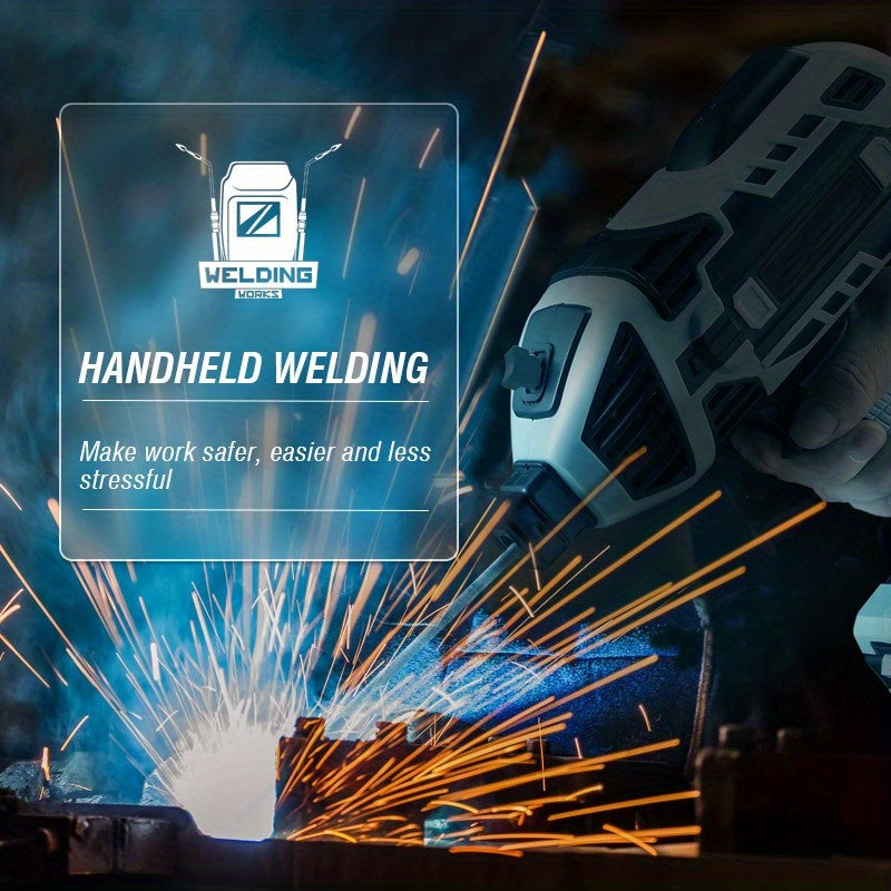 4600W High-Efficiency Semi-Automatic Welding Machine - 110V Handheld Arc Welder, with Digital Intelligent Current Thrust, Fits 2.5mm Electrodes, Portable Welder for Professional Use