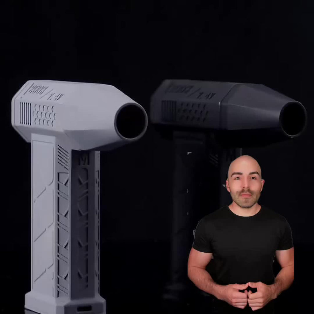 1pc Black Rechargeable Portable Turbojet Fan With Powerful Blower, Equipped With High-speed Air Duct Fan, Ultra-Powerful High-Speed Air Blower - Mini Turbo Jet Fan For Quick Dust Removal - Perfect For Cars, Home & Electronics