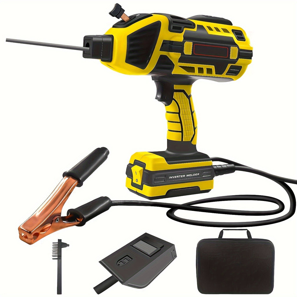 4600W High-Efficiency Semi-Automatic Welding Machine - 110V Handheld Arc Welder, with Digital Intelligent Current Thrust, Fits 2.5mm Electrodes, Portable Welder for Professional Use