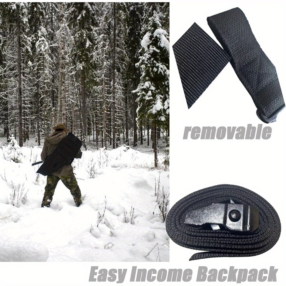 KISWIAR Heavy-Duty Tree Stand Safety Harness with Metal Buckle - 1000lb Capacity, Stitched Nylon, Red Hunting Harness for Tree Stand & Climbing, Outdoor Hunting Gear, Secure Metal Buckle, Durable Nylon Strap, Highstrength Mat