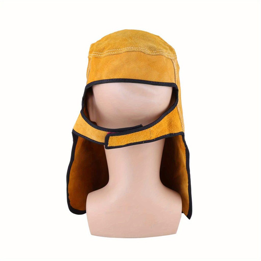 Welding Helmet with Open Lens, Leather Welder Hood Welding Helmet, Heat Resistant Breathable Welding Helmet, Comfortable To Wear