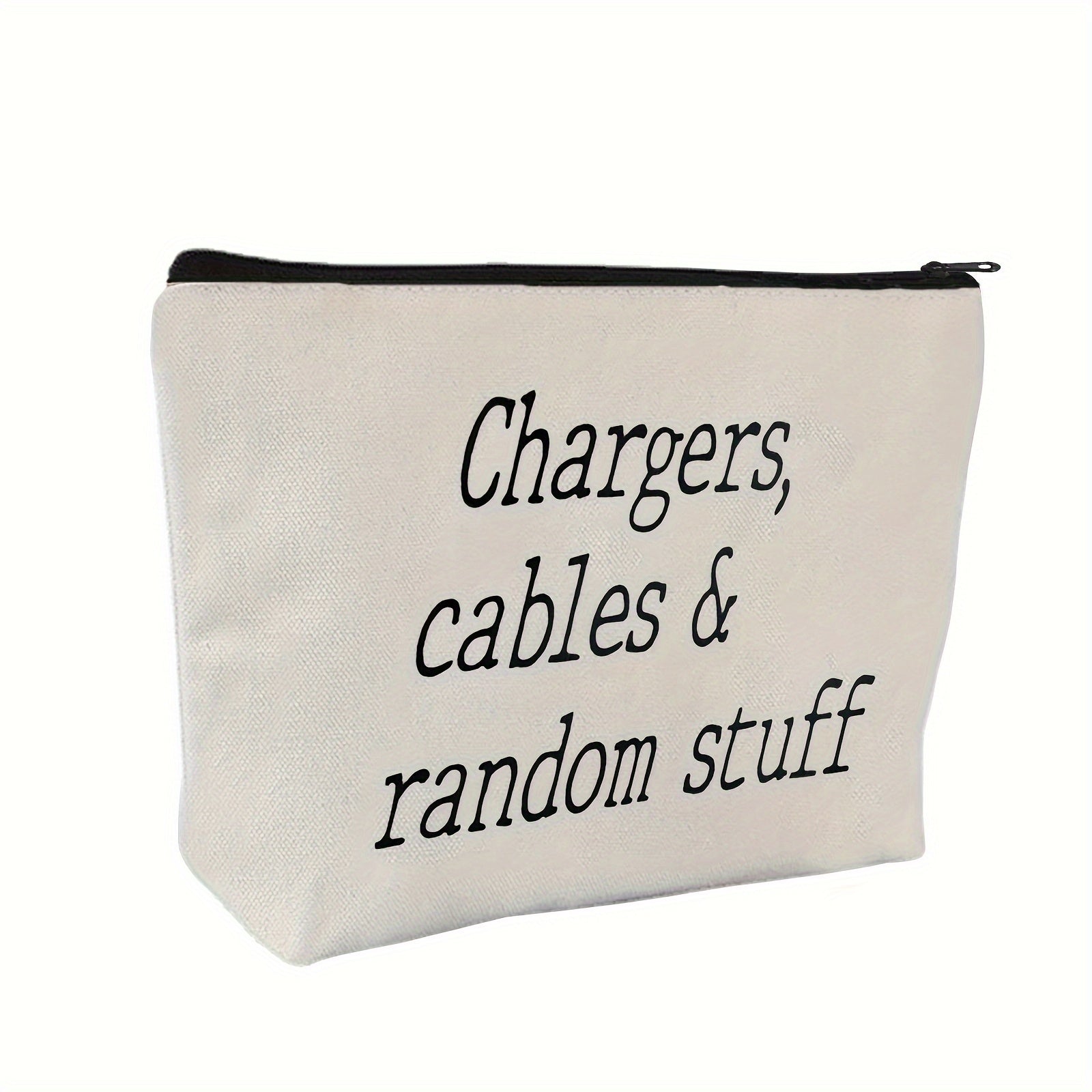 Polyester Cable Organizer Bag for Chargers, Cables, and Random Accessories – Portable Storage Pouch for Electronics Essentials, Ideal for Travel and Gift Giving