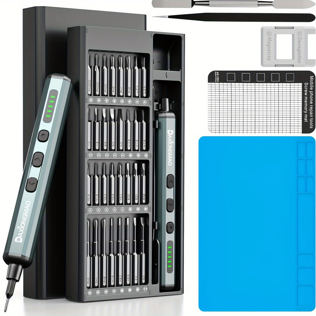 Electric Screwdriver, 70-in-1 Screwdriver Set, Mini Electric Screw, Precision Screwdriver Set, Rechargeable Portable Repair Tool Kit For Electronics Laptops, Glasses, Clocks