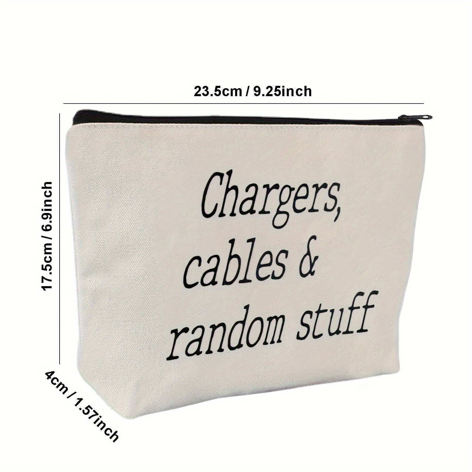 Polyester Cable Organizer Bag for Chargers, Cables, and Random Accessories – Portable Storage Pouch for Electronics Essentials, Ideal for Travel and Gift Giving