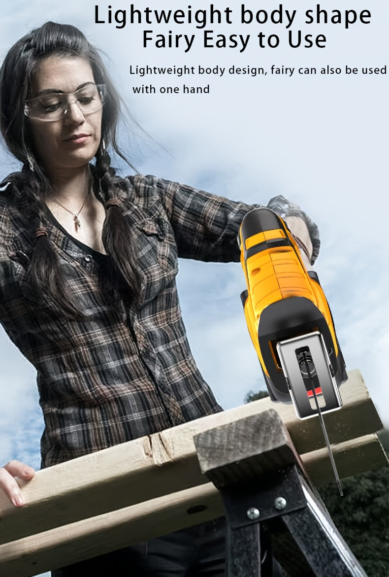 Lithium Electronics, Electric Cordless Saw, Cordless Saw Blade, Cordless Reciprocating Saw, Suitable For Home And Outdoor Use, Suitable For Electric Reciprocating Saw, Cutting Trees, PVC, Thin Wood Boards And Soft Metal Wood.